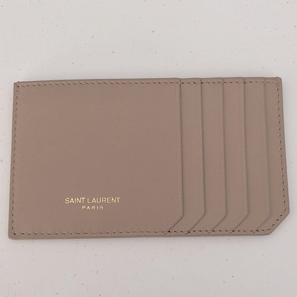 💰 NEW Saint Laurent leather cardholder - Picture 1 of 4